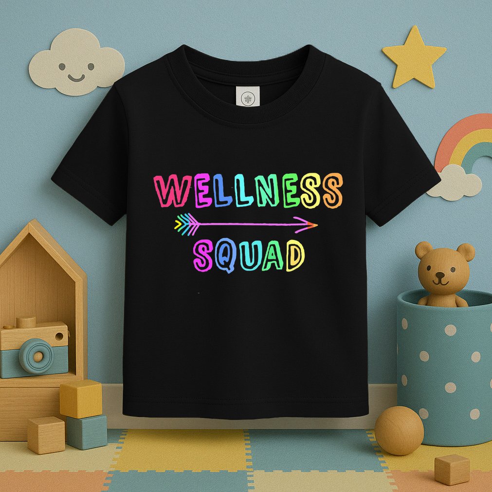 Fitness Gym Crew Health Trainer Tribe WELLNESS Coach Squad Toddler T-Shirt