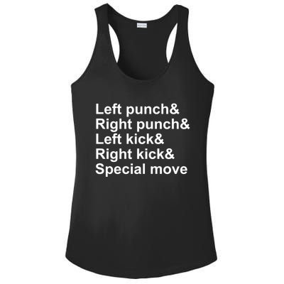 Fighting Game Controls Video Game Gift Ladies PosiCharge Competitor Racerback Tank