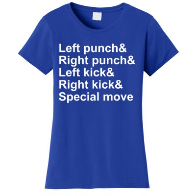 Fighting Game Controls Video Game Gift Women's T-Shirt