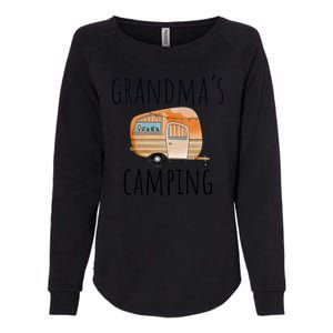 Funny Grandmas Camping Crew Holiday At Grandmas Camper Gift Womens California Wash Sweatshirt