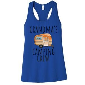 Funny Grandmas Camping Crew Holiday At Grandmas Camper Gift Women's Racerback Tank