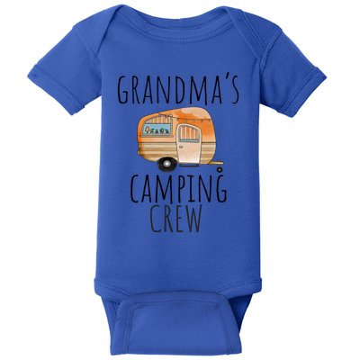 Funny Grandmas Camping Crew Holiday At Grandmas Camper Gift Baby Bodysuit