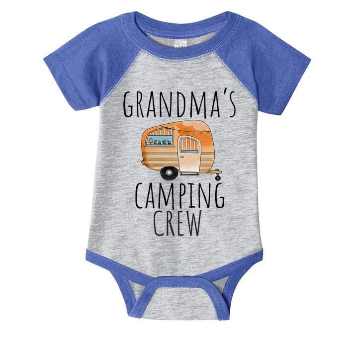 Funny Grandmas Camping Crew Holiday At Grandmas Camper Gift Infant Baby Jersey Bodysuit