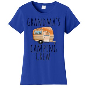 Funny Grandmas Camping Crew Holiday At Grandmas Camper Gift Women's T-Shirt