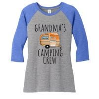 Funny Grandmas Camping Crew Holiday At Grandmas Camper Gift Women's Tri-Blend 3/4-Sleeve Raglan Shirt