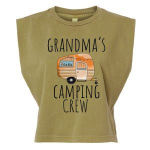 Funny Grandmas Camping Crew Holiday At Grandmas Camper Gift Garment-Dyed Women's Muscle Tee