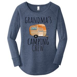 Funny Grandmas Camping Crew Holiday At Grandmas Camper Gift Women's Perfect Tri Tunic Long Sleeve Shirt