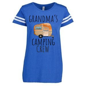 Funny Grandmas Camping Crew Holiday At Grandmas Camper Gift Enza Ladies Jersey Football T-Shirt