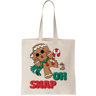 Funny Gingerbread Christmas Ornament Tote Bag