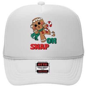 Funny Gingerbread Christmas Ornament High Crown Mesh Back Trucker Hat