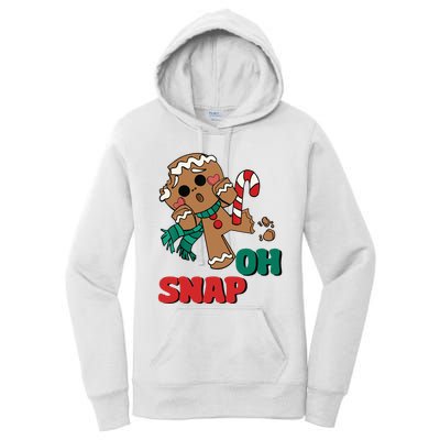 Funny Gingerbread Christmas Ornament Women's Pullover Hoodie