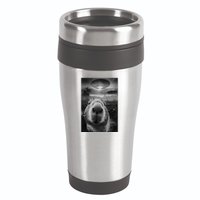 Funny Graphic Capybara Selfie With Ufos Weird 16oz Travel Tumbler