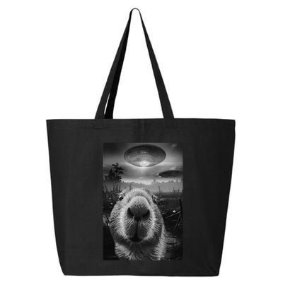 Funny Graphic Capybara Selfie With Ufos Weird 25L Jumbo Tote
