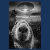 Funny Graphic Capybara Selfie With Ufos Weird Infant Baby Jersey Bodysuit