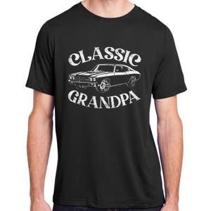 Funny Grandpa Classic Car Graphic Family Grandpa Fathers Day Adult ChromaSoft Performance T-Shirt