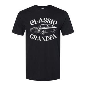 Funny Grandpa Classic Car Graphic Family Grandpa Fathers Day Softstyle CVC T-Shirt