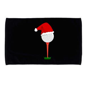 Funny Golfing Christmas Holiday Golf Ball Microfiber Hand Towel