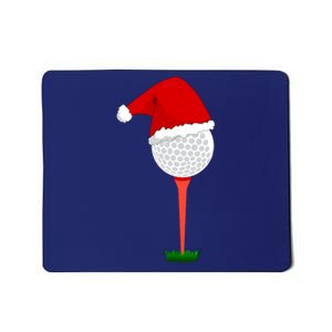 Funny Golfing Christmas Holiday Golf Ball Mousepad