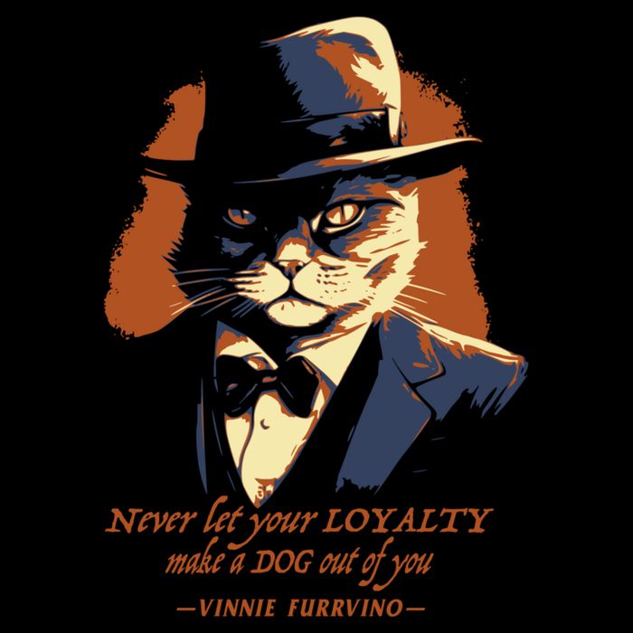 Funny Gangster Cat Saying Cat Dad Cooling Performance Crew T-Shirt