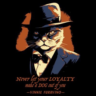 Funny Gangster Cat Saying Cat Dad T-Shirt