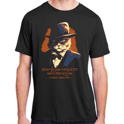 Funny Gangster Cat Saying Cat Dad Adult ChromaSoft Performance T-Shirt