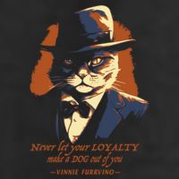 Funny Gangster Cat Saying Cat Dad Beanie