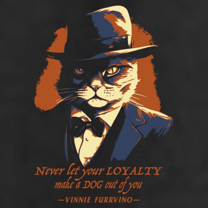 Funny Gangster Cat Saying Cat Dad Beanie