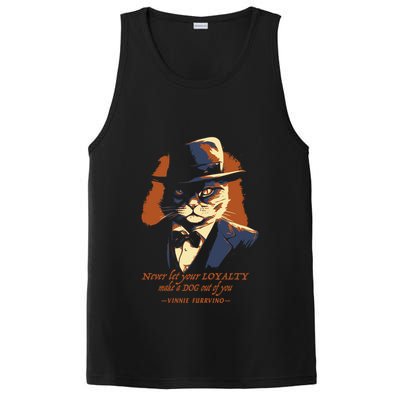 Funny Gangster Cat Saying Cat Dad PosiCharge Competitor Tank