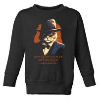 Funny Gangster Cat Saying Cat Dad Toddler Sweatshirt