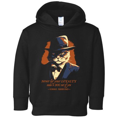 Funny Gangster Cat Saying Cat Dad Toddler Hoodie