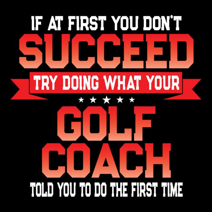 Fun Golf Coach Gift Funny Golfing Coaches Quote Great Gift Drawstring Bag