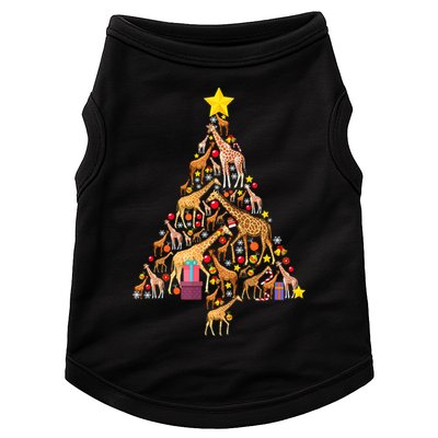 Funny Giraffe Christmas Tree Zookeeper Xmas Doggie Tank
