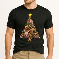 Funny Giraffe Christmas Tree Zookeeper Xmas Performance Shirt