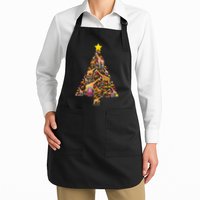 Funny Giraffe Christmas Tree Zookeeper Xmas Apron