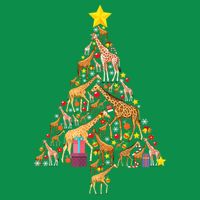 Funny Giraffe Christmas Tree Zookeeper Xmas Mesh Reversible Basketball Jersey Tank