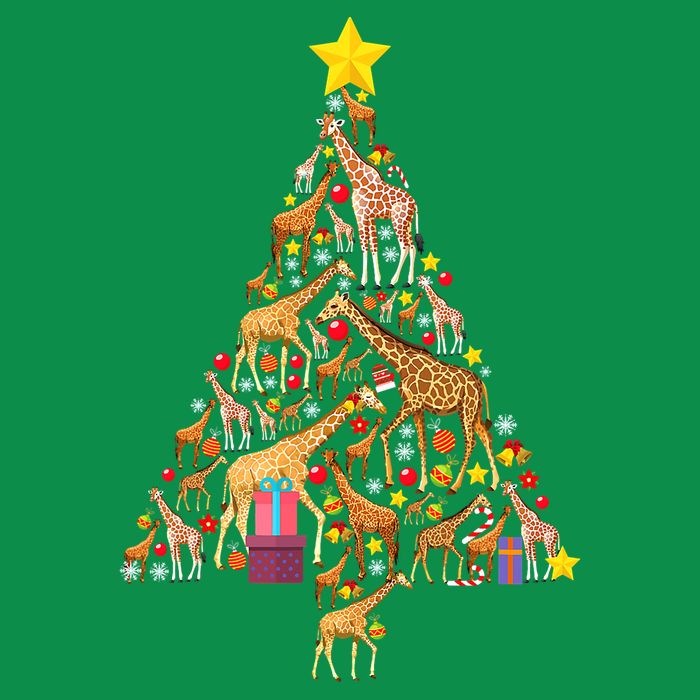 Funny Giraffe Christmas Tree Zookeeper Xmas Mesh Reversible Basketball Jersey Tank