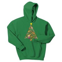 Funny Giraffe Christmas Tree Zookeeper Xmas Kids Hoodie