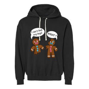 Funny Gingerbread  Christmas Garment-Dyed Fleece Hoodie