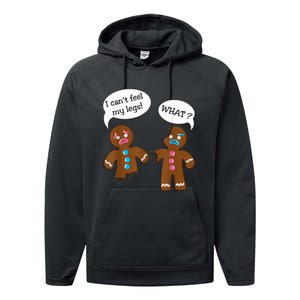 Funny Gingerbread  Christmas Performance Fleece Hoodie