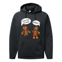 Funny Gingerbread  Christmas Performance Fleece Hoodie