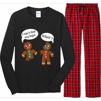 Funny Gingerbread  Christmas Long Sleeve Pajama Set