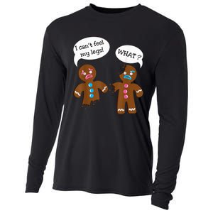 Funny Gingerbread  Christmas Cooling Performance Long Sleeve Crew