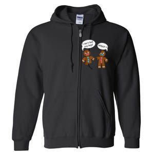 Funny Gingerbread  Christmas Full Zip Hoodie