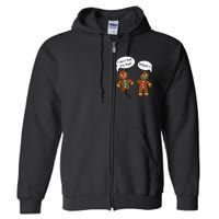 Funny Gingerbread  Christmas Full Zip Hoodie