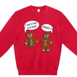 Funny Gingerbread  Christmas Premium Crewneck Sweatshirt