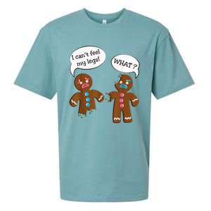 Funny Gingerbread  Christmas Sueded Cloud Jersey T-Shirt