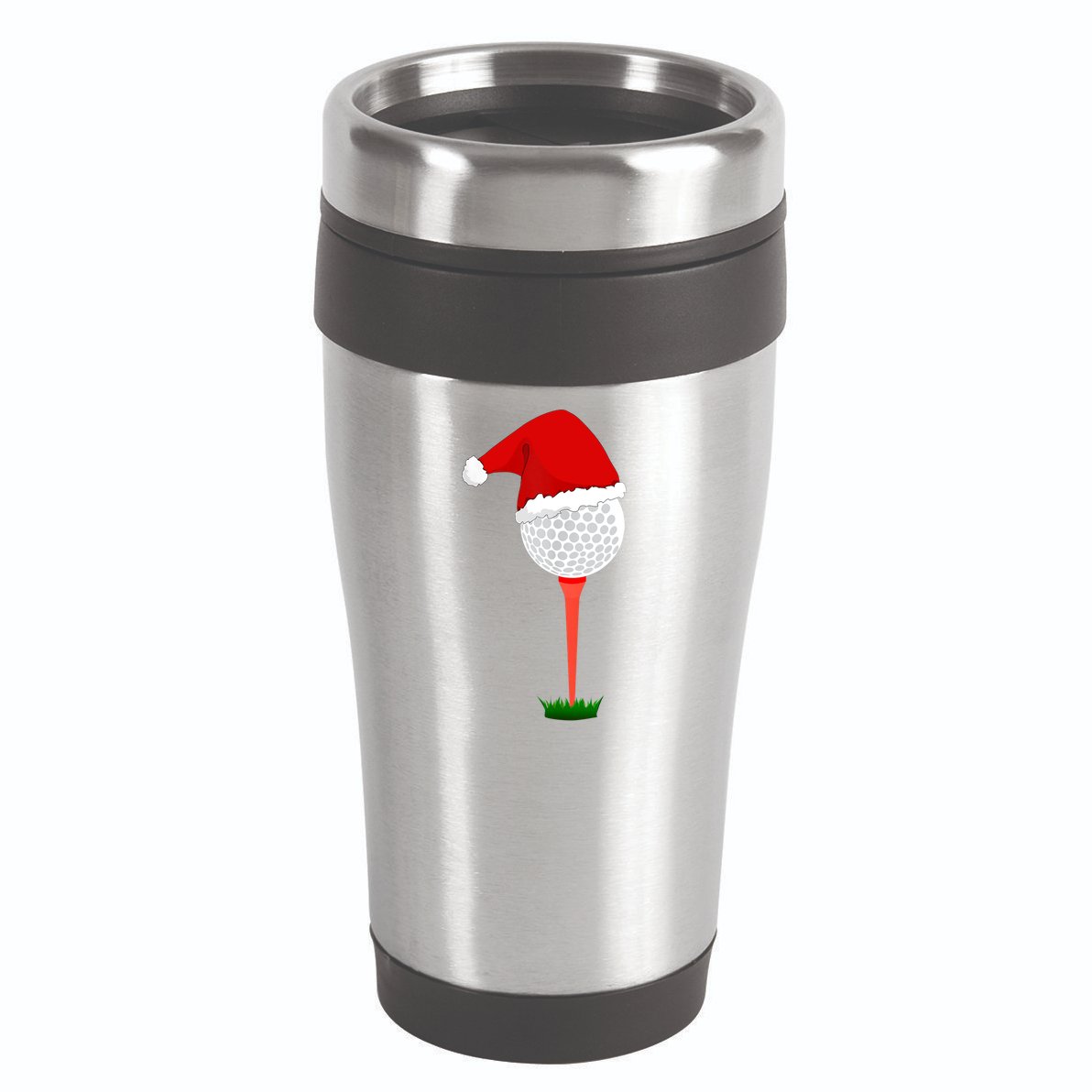 Funny Golfing Christmas Tee Holiday Golf Ball TShirt 16oz Travel Tumbler