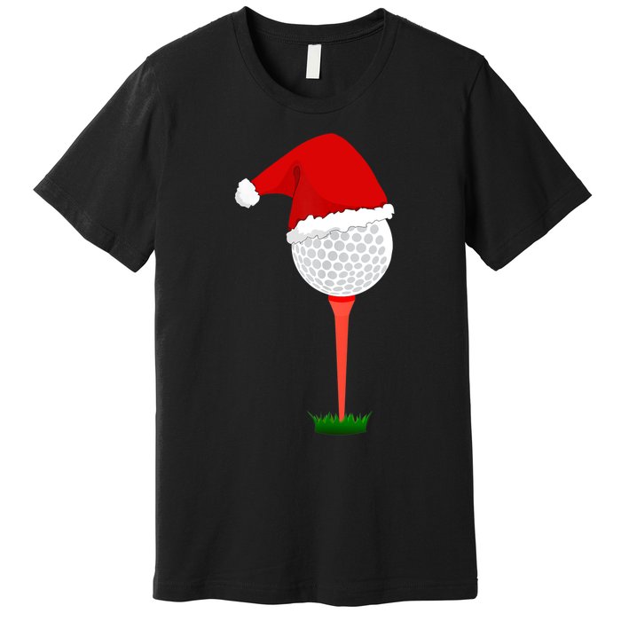 Funny Golfing Christmas Tee Holiday Golf Ball TShirt Premium T-Shirt