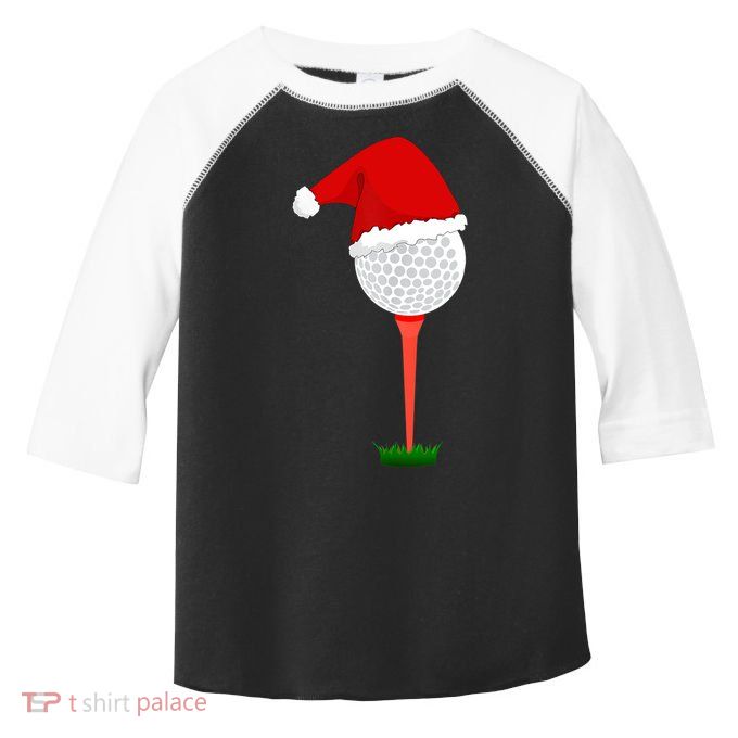 Funny Golfing Christmas Tee Holiday Golf Ball TShirt Toddler Fine Jersey T-Shirt