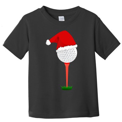 Funny Golfing Christmas Tee Holiday Golf Ball TShirt Toddler T-Shirt